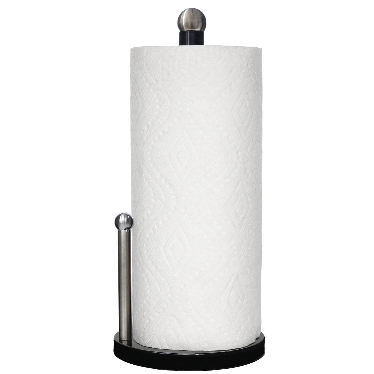 Enamel Coated Steel Paper Towel Holder (Black)
