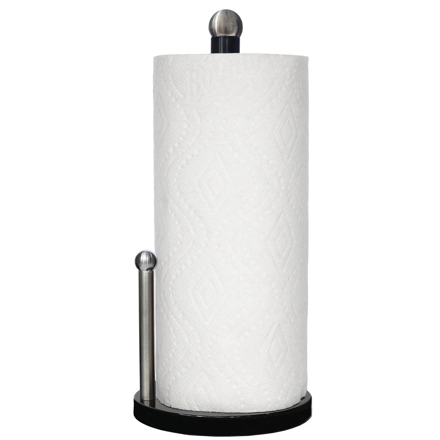 Enamel Coated Steel Paper Towel Holder (Black)