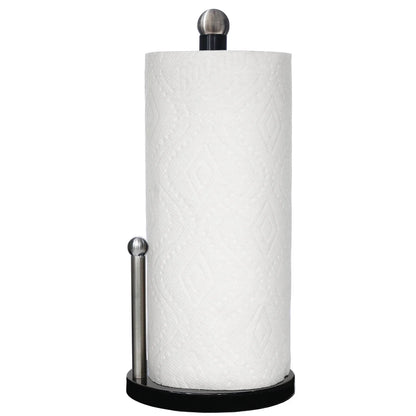 Enamel Coated Steel Paper Towel Holder (Black)