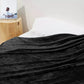 Full Size Black Extra Soft Cozy Microfiber Throw Blanket – Warm & Lightweight Comfort