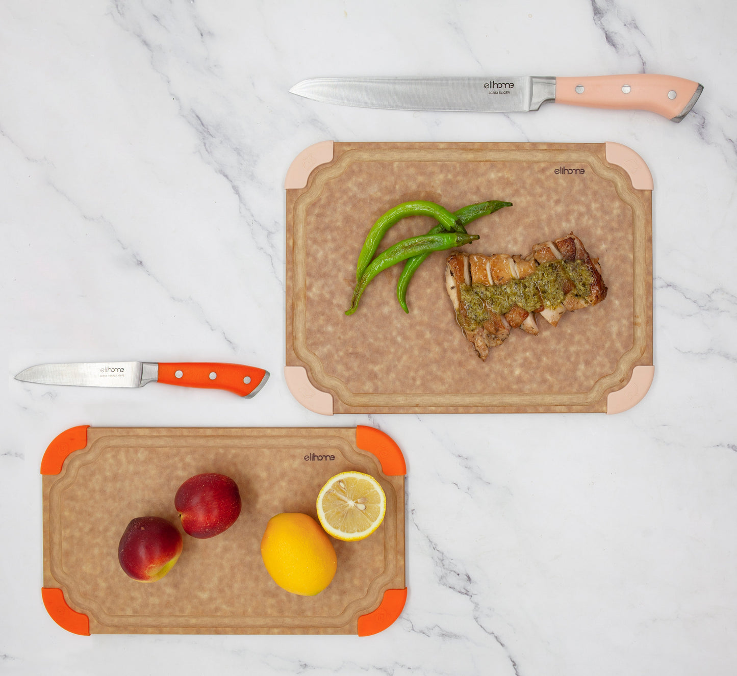 5-Piece Professional Kitchen Knife Set – Sharp, Durable & Color-Coded Elihome