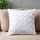Luxury White Rose Faux Fur Pillow Cover – Soft, Cozy & Elegant DaDalogy Bedding Collection