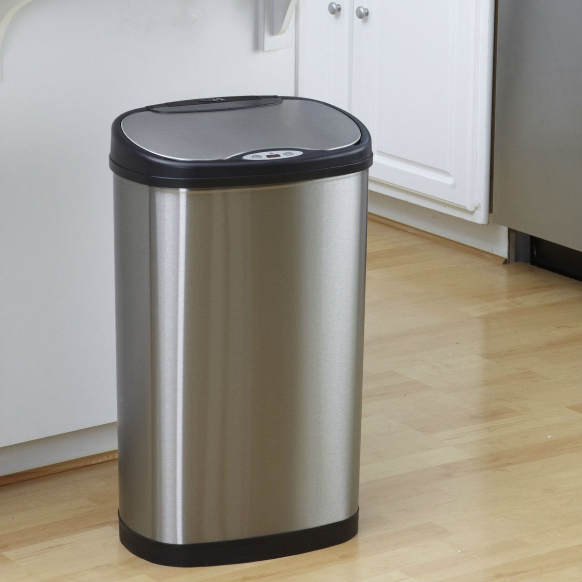13 Gallon Touchless Stainless Steel Trash Can – Clean, Modern & Hands-Free HomePacific