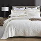 Luxury Palm Leaf Embroidered Cotton Bedspread – Soft, Elegant & Reversible LUXHOME