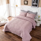 Luxury Palm Leaf Embroidered Cotton Bedspread – Soft, Elegant & Reversible LUXHOME