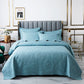 Luxury Palm Leaf Embroidered Cotton Bedspread – Soft, Elegant & Reversible LUXHOME