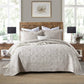 Luxury Palm Leaf Embroidered Cotton Bedspread – Soft, Elegant & Reversible LUXHOME