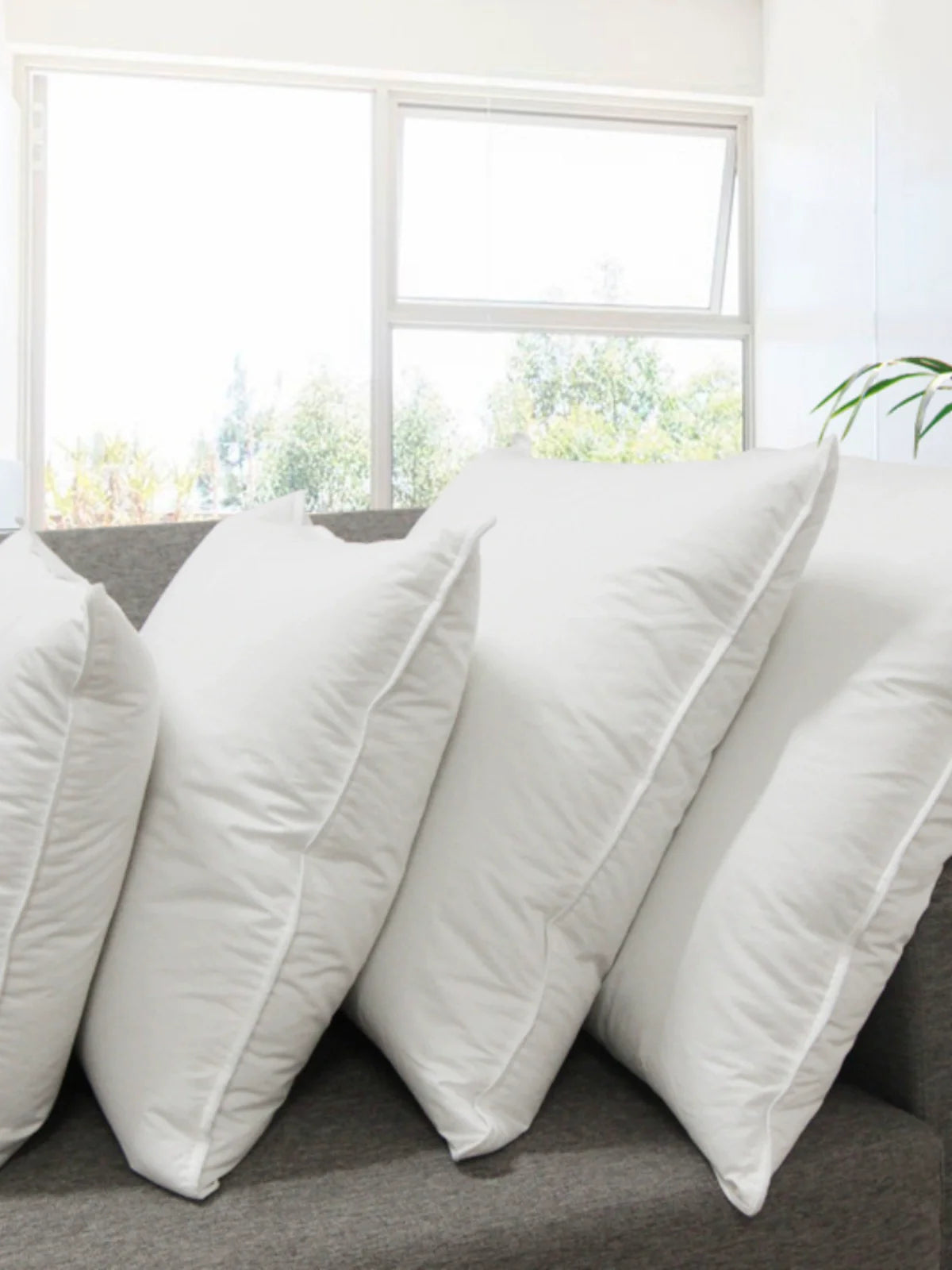 Goose Feather Down Pillow Insert – Soft, Fluffy & Supportive LUXHOME