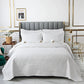 Luxury Palm Leaf Embroidered Cotton Bedspread – Soft, Elegant & Reversible LUXHOME