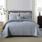 Luxury Palm Leaf Embroidered Cotton Bedspread – Soft, Elegant & Reversible LUXHOME