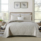 Luxury Palm Leaf Embroidered Cotton Bedspread – Soft, Elegant & Reversible LUXHOME