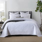Luxury Palm Leaf Embroidered Cotton Bedspread – Soft, Elegant & Reversible LUXHOME