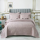 Luxury Palm Leaf Embroidered Cotton Bedspread – Soft, Elegant & Reversible LUXHOME