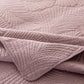 Luxury Palm Leaf Embroidered Cotton Bedspread – Soft, Elegant & Reversible LUXHOME