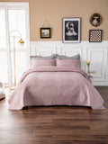 Luxury Palm Leaf Embroidered Cotton Bedspread – Soft, Elegant & Reversible LUXHOME