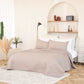 Luxury Palm Leaf Embroidered Cotton Bedspread – Soft, Elegant & Reversible LUXHOME