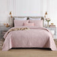 Luxury Palm Leaf Embroidered Cotton Bedspread – Soft, Elegant & Reversible LUXHOME