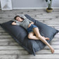 Giant Waterproof Bean Bag Floor Cushion, Polyester Pillow, Garden, Indoor and Outdoor XXXL, No Filler LUXHOME