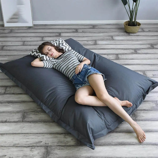 Giant Waterproof Bean Bag Floor Cushion, Polyester Pillow, Garden, Indoor and Outdoor XXXL, No Filler LUXHOME