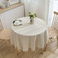 Plaid Cotton Linen Round Tablecloth – Elegant Dining & Entertaining Déco LUXHOME