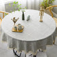 Plaid Cotton Linen Round Tablecloth – Elegant Dining & Entertaining Déco LUXHOME