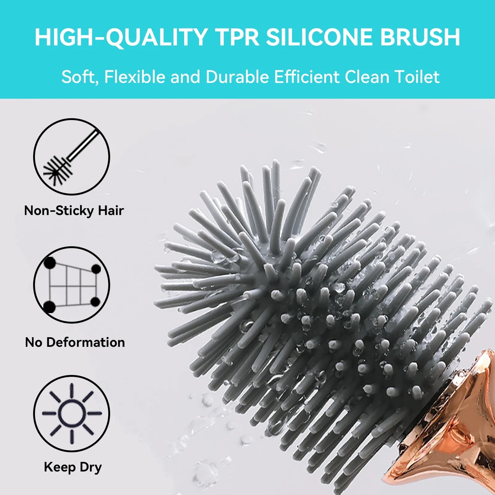 Silicone Toilet Brush Set – Hygienic, Durable & Deep Cleaning WTN Essentials