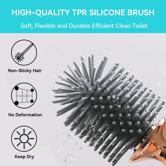 Silicone Toilet Brush Set – Hygienic, Durable & Deep Cleaning WTN Essentials