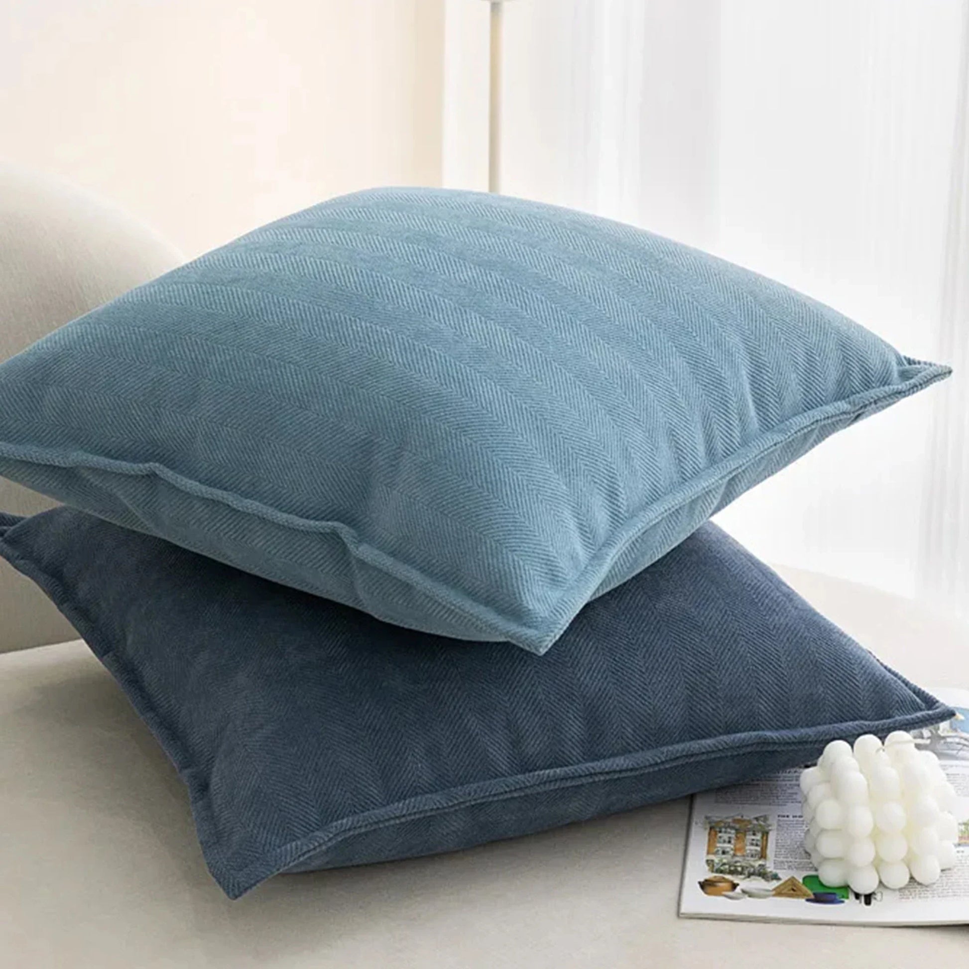 Chenille Throw Pillow Covers – Soft, Textured & Modern LUXHOME