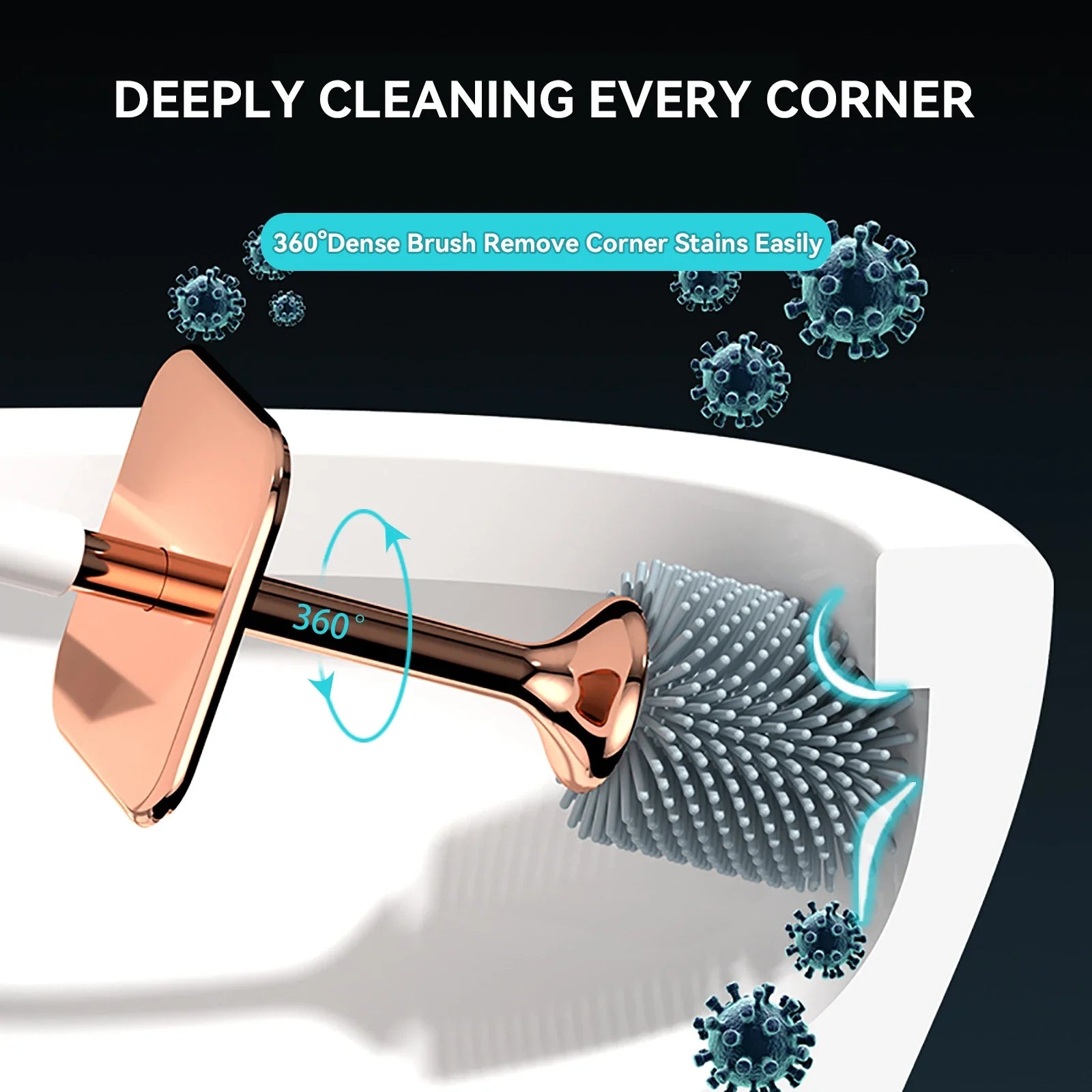 Silicone Toilet Brush Set – Hygienic, Durable & Deep Cleaning WTN Essentials
