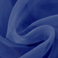 Navy Sheer Window Scarf Valance Topper – Extra Long Decorative Draping Accent