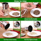 Stainless Steel Salt and Pepper Grinder Set, Adjustable Salt Grinder