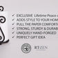 Matte Black Paper Towel Holder Non-Slip Base Countertop | Decorative Farmhouse Paper Roll Holder, Rustic Metal Modern Stylish Accent Durable Stand for Kitchen, Bathroom (Swirl)