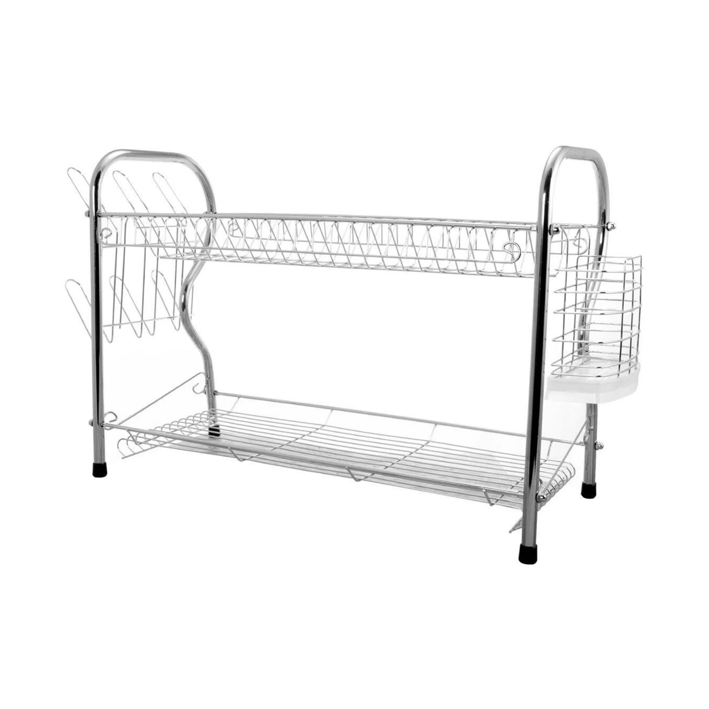 Elevate Your Kitchen with the Better Chef 22" Chrome-Plated 2-Level R-Shaped Dish Rack