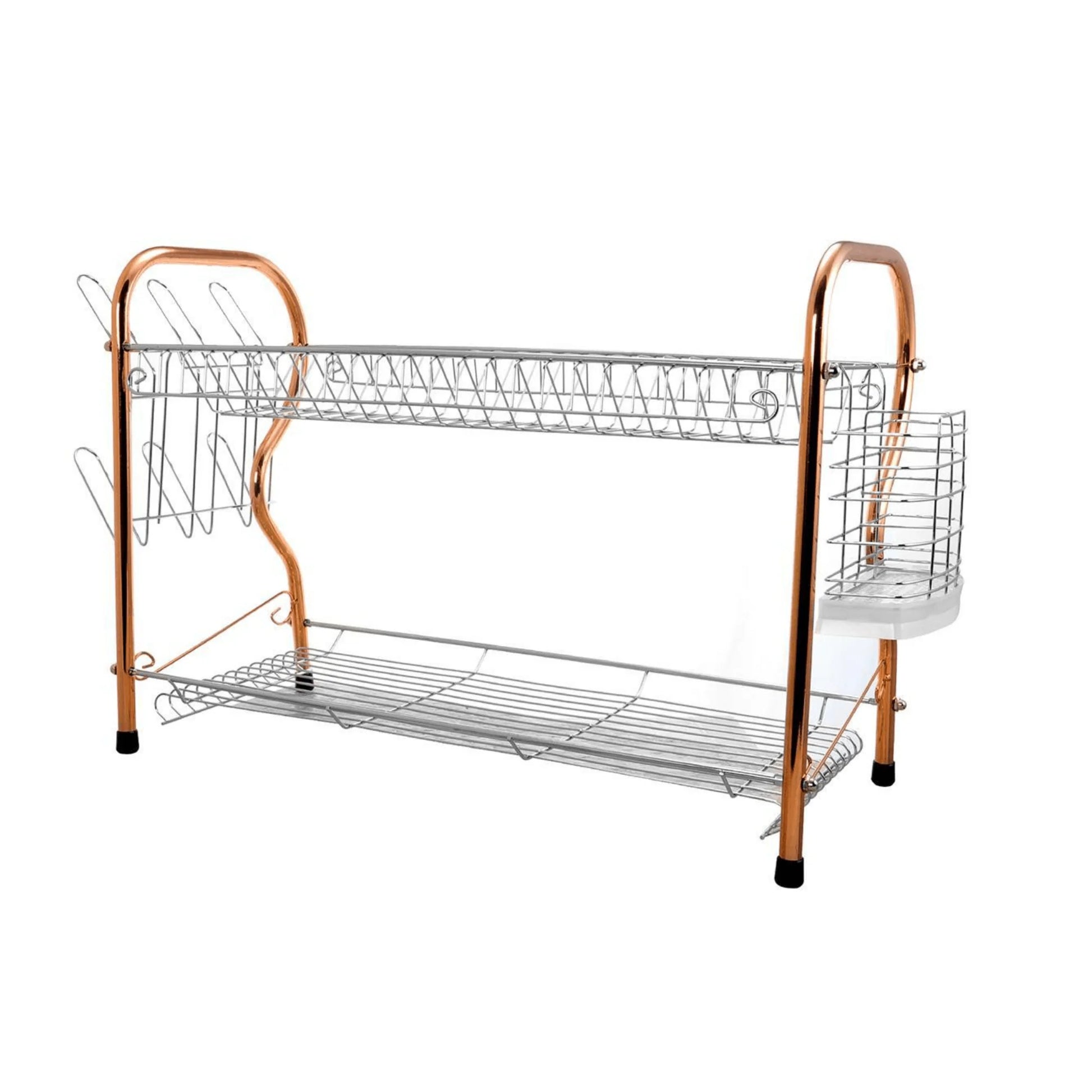 Elevate Your Kitchen with the Better Chef 22" Chrome-Plated 2-Level R-Shaped Dish Rack