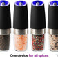 Elevate Your Dining Experience with the KSL Gravity Electric Salt and Pepper Grinder Set - Perfect Holiday Gift with Adjustable Coarseness and Modern Design