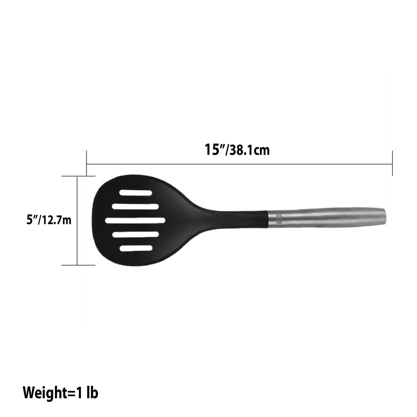 Home Basics MESA Nylon Skimmer – Scratch-Resistant Cooking Strainer, 13"