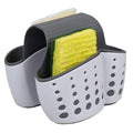 Home Basics Draining Dual Sink Saddle – Kitchen Sponge & Brush Organizer