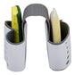 Home Basics Draining Dual Sink Saddle – Kitchen Sponge & Brush Organizer