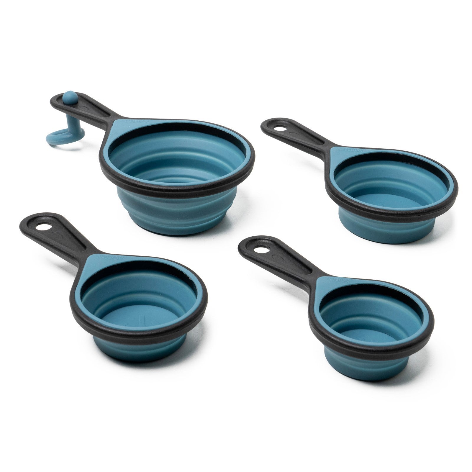 Collapsible Silicone Measuring Cups – Space-Saving & Easy to Use (Set of 4) Mitten Makers Market