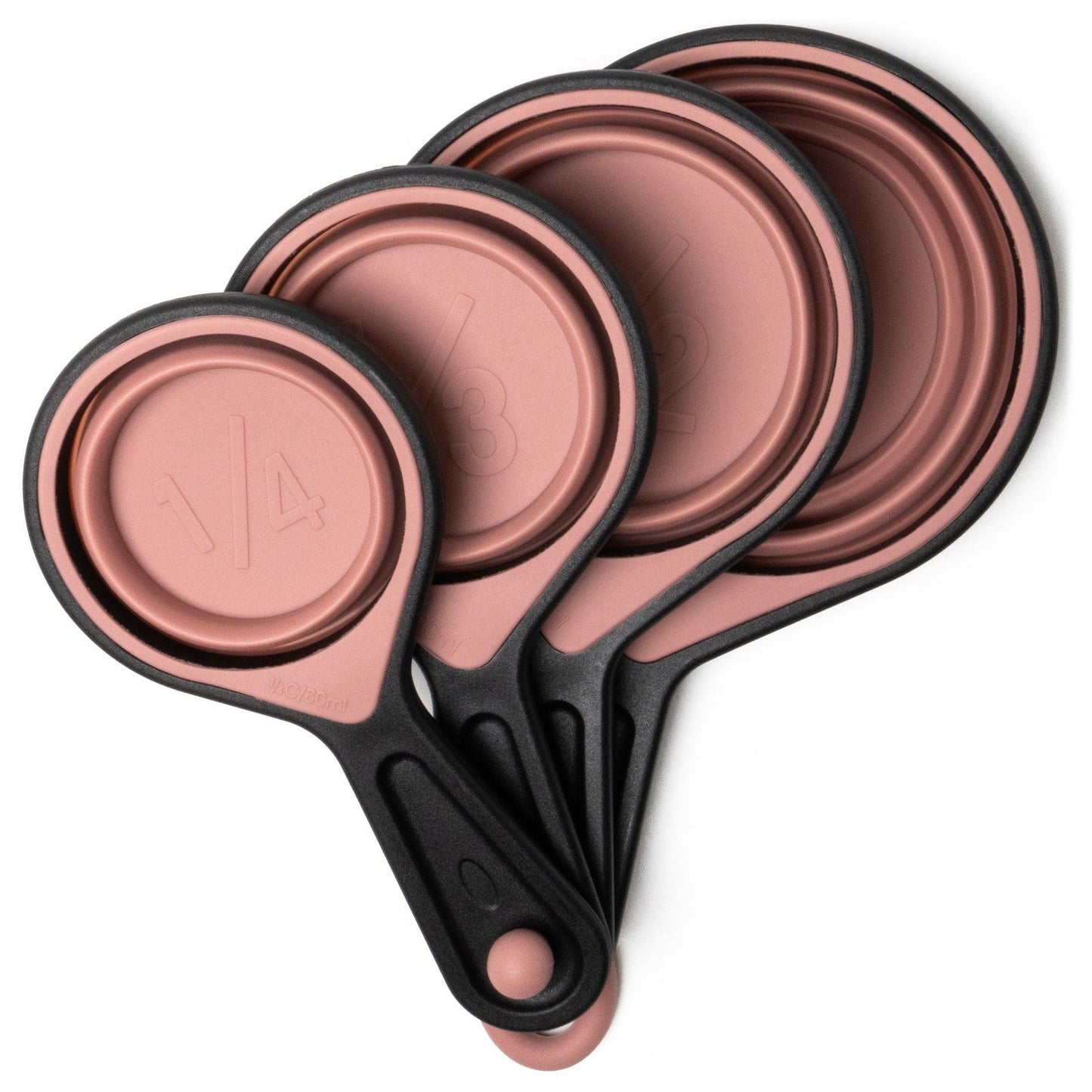 Collapsible Silicone Measuring Cups – Space-Saving & Easy to Use (Set of 4) Mitten Makers Market