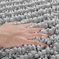 2-Piece Plush Chenille Bath Mat Set – Soft & Absorbent Bathroom Rugs, Light Grey