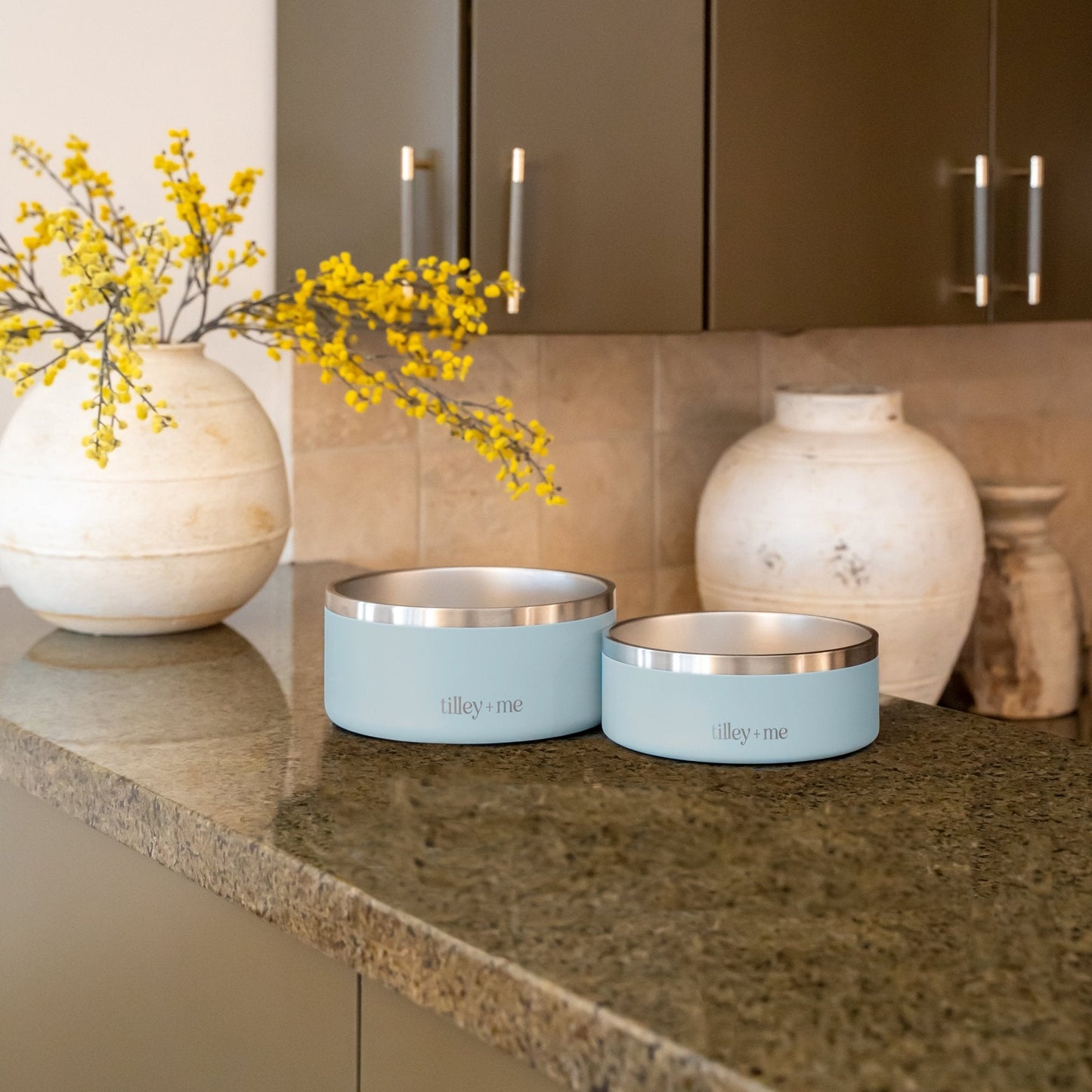 Tilley + Me Stainless Steel Pet Bowl – Non-Slip, Durable & Dishwasher Safe | 32oz and 64oz Tilley + Me