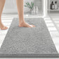 30"x20" - Light Grey Soft Cozy Plush Chenille Bath Mat Bathroom Rug