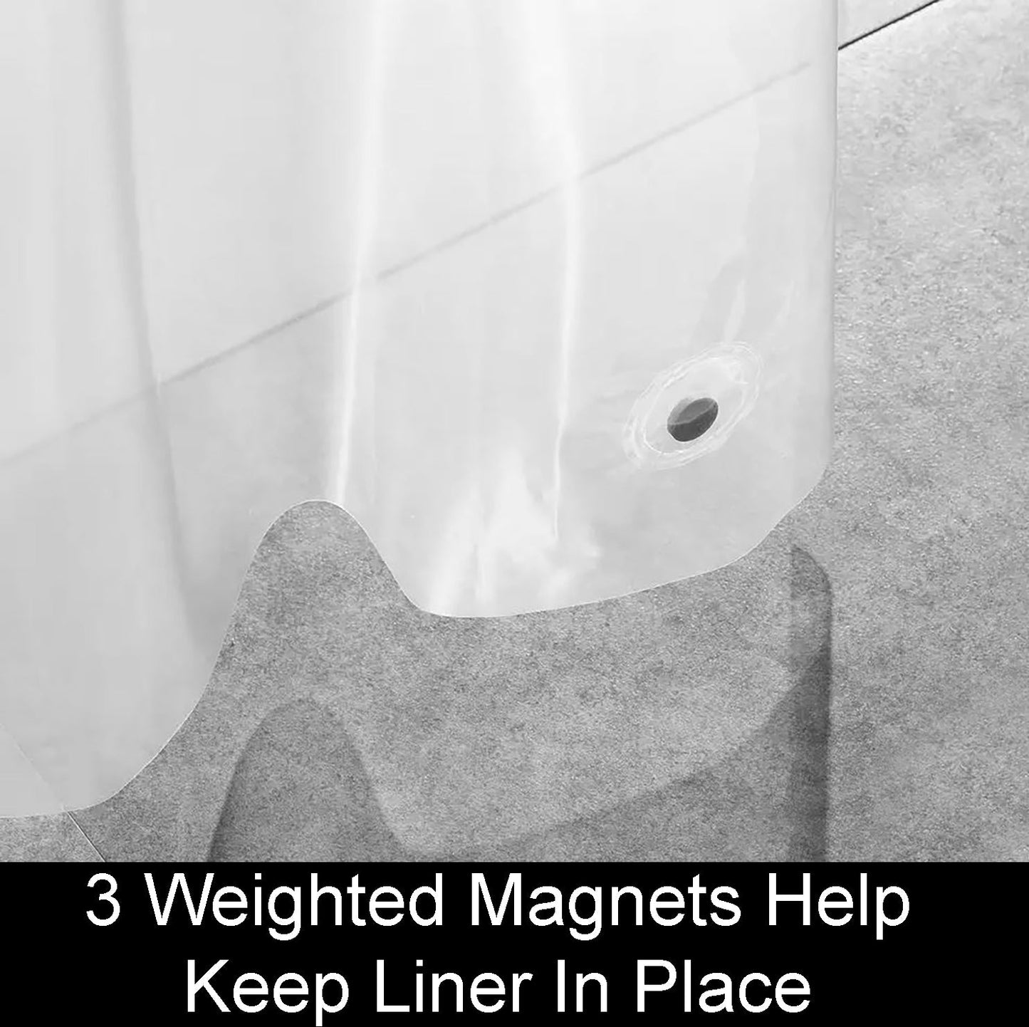 70" x 72" Clear Transparent Vinyl Shower Curtain Liner – Waterproof & Durable Bathroom Essential