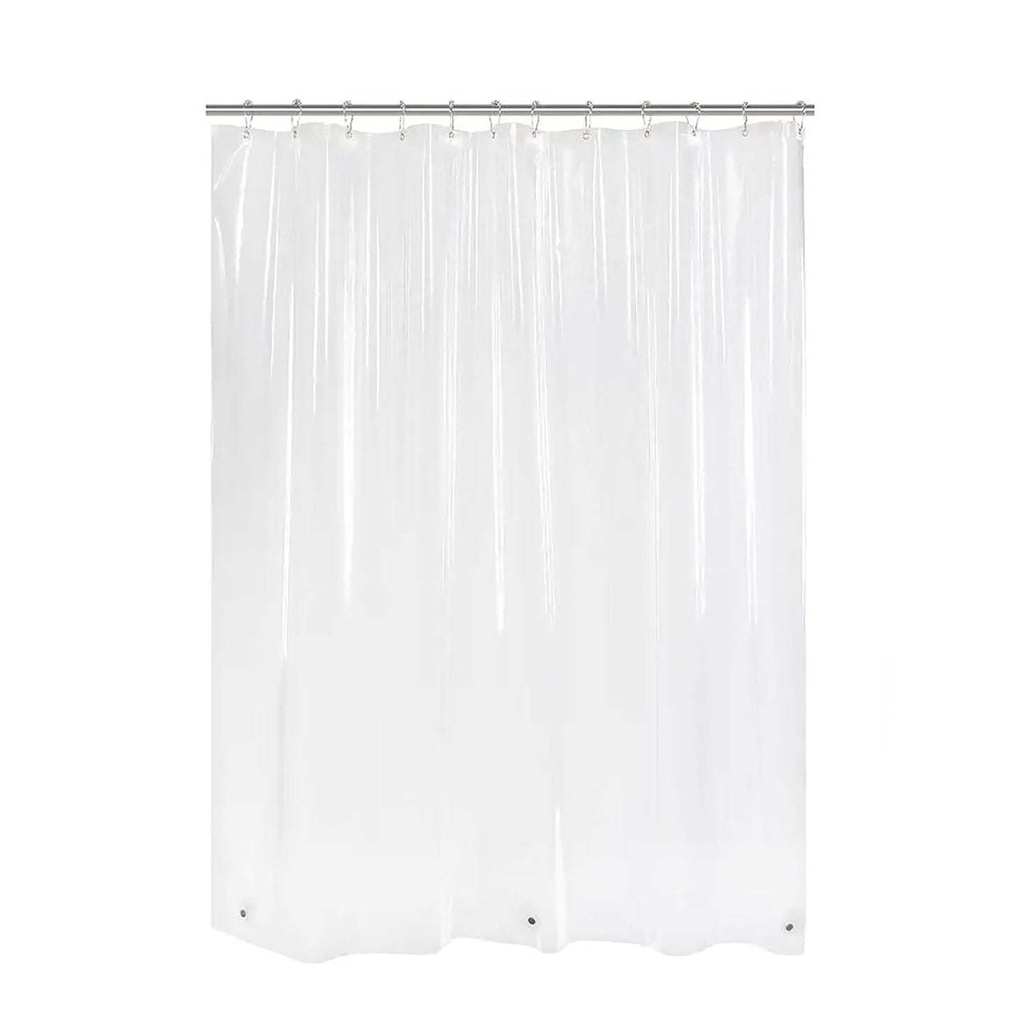70" x 72" Clear Transparent Vinyl Shower Curtain Liner – Waterproof & Durable Bathroom Essential