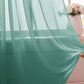 Teal Sheer Window Curtain Set – 63" Rod Pocket Panels (Set of 2)
