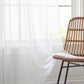 White Sheer Window Curtain Set – 63" Rod Pocket Panels (Set of 2)